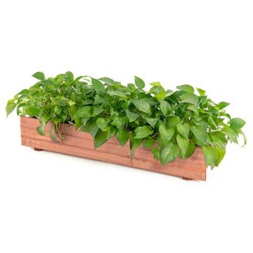 Rent to own Costway 36 Inch Wooden Flower Planter Box Garden Yard Decorative Window Box Rectangular - Natural