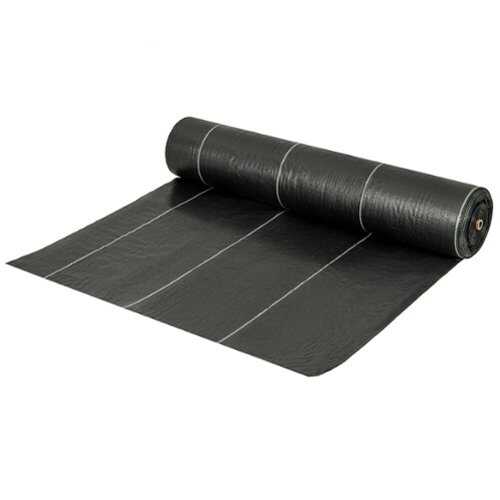 Rent to own Costway 6.5 x 330FT Weed Barrier Landscape Fabric 3.2 OZ Heavy Duty Woven Gardening Mat - Black