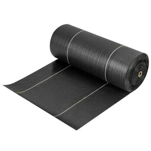 Rent to own Costway 4 x 250FT Weed Barrier Landscape Fabric 4.6 OZ Heavy Duty Woven Gardening Mat - Black