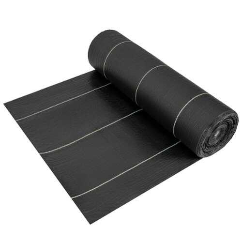 Rent to own Costway 6 x 300FT Weed Barrier Landscape Fabric 4.6 OZ Heavy Duty Woven Gardening Mat - Black
