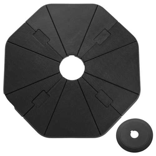 Rent to own Costway 4PCS Fillable Umbrella Base Stand Patio Offset Cantilever Umbrella Base Garden - Black