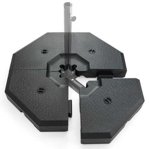 Rent to own Costway 4PCS Patio Cantilever Offset Umbrella Weights Base Plate Set - Black