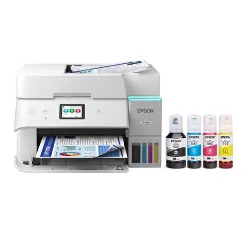 Rent to own Epson - EcoTank ET-4950 Wireless All-in-One Color Supertank Inkjet Printer - White