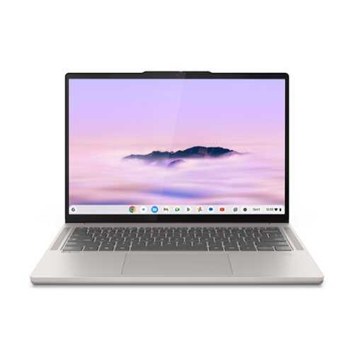Rent to own Lenovo - Chromebook Plus 14" OLED 2K Touchscreen Laptop - MediaTek Kompanio Ultra - 16GB Memory - 256GB UFS - Seashell