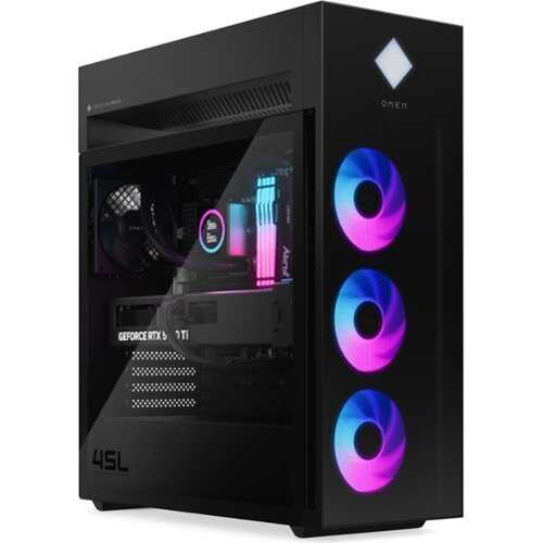 Rent to own HP - OMEN 45L Gaming Desktop GT22-3080 - Intel Core Ultra 7 265K - 32GB Memory - 2 TB SSD - Black