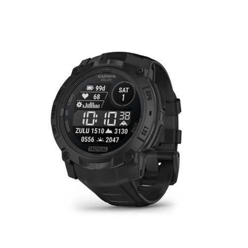 Rent to own Garmin - Instinct 3 Solar GPS Smartwatch 50 mm Fiber-reinforced Polymer Tactical Edition - Black - (2025)