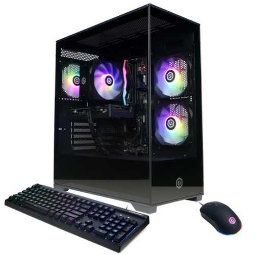 Rent to own CyberPowerPC - Gamer Master Gaming Desktop - AMD Ryzen 5 8400F - 16GB Memory - NVIDIA GeForce RTX 5060 Ti 8GB - 1TB PCIe 4.0 SSD - Black