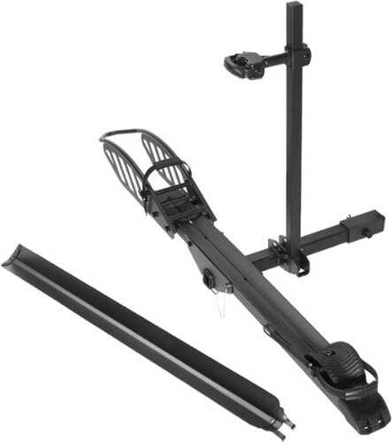 Rent to own Bestier - Besier Young Electric 1-Bike Rack Sole R Hitch-Mount Platform E-Bike Rack with Ramp - Black