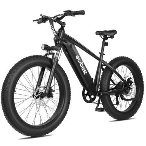 Rent to own Actbest - Ranger Off Road Mountain Electric Bike Fat Tire Ebike w/ 65mi Max Range 28mph Max Speed 1400w Peak Power - One Size - Black