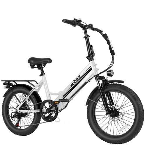 Rent to own Actbest - Speedy ST Commuting Electric Bike Step Thru Folding Fat Tire Ebike w/ 40mi Max Range 20mph Top Speed 750w Peak Power - One Size - White