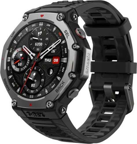 Rent to own Amazfit - T-Rex Smartwatch 38.6mm Silicone - Black