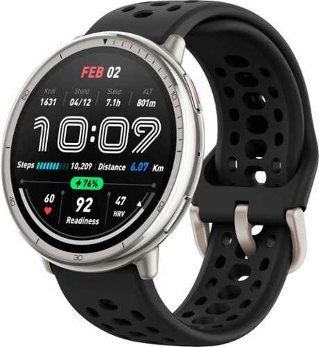 Rent to own Amazfit - Active 2 Smartwatch 33.52mm Silicone - Black
