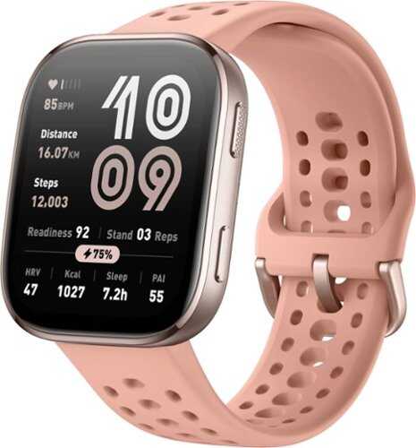 Rent to own Amazfit - Bip 6 Smartwatch 50.03mm Silicone - Pink