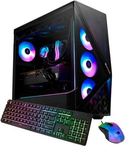 Rent to own iBUYPOWER - Slate Black Gaming Desktop PC - AMD Ryzen 7 9800X3D, AMD Radeon RX 9070XT 16GB, 32GB DDR5 RGB,2TB NVMe SSD