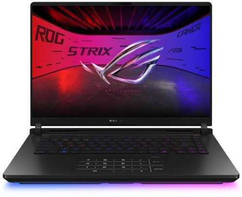 Rent to own ASUS - ROG Strix SCAR 16 16" 2.5K 240Hz Gaming Laptop - Intel Core Ultra 9 HX - 32GB RAM - NVIDIA GeForce RTX 5080 - 2TB SSD - Off Black