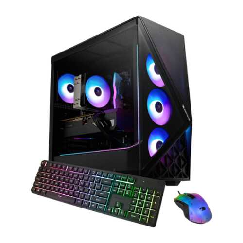 Rent to own iBUYPOWER - Slate 9 Black Gaming Desktop PC - AMD Ryzen 5 8400F, NVIDIA GeForce RTX 5060Ti 8GB, 16GB DDR5 RGB,1TB SSD - Black