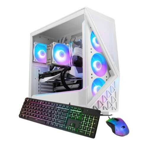 Rent to own iBUYPOWER -Slate 9 White Gaming Desktop PC -Intel Core Ultra 9 285, NVIDIA GeForce RTX 5060Ti 8GB, 64GB DDR5 RGB,2TB SSD - White