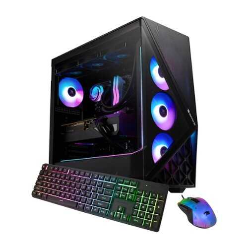 Rent to own iBUYPOWER - Slate 9 Black Gaming Desktop PC - AMD Ryzen 7 9800X3D, AMD Radeon RX 9070 16GB, 32GB DDR5 RGB,2TB SSD - Black