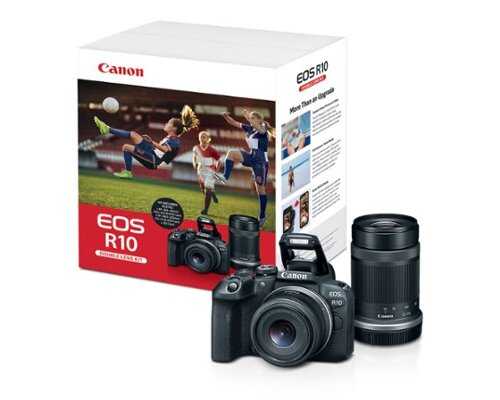 Rent to own Canon - EOS R10 4K Video Mirrorless Camera 2 Lens Kit with RF-S18-45mm and RF-S55-210mm Lenses - Black