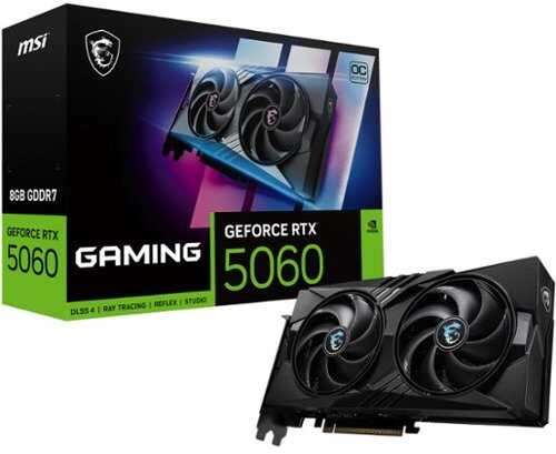 Rent to own MSI - NVIDIA GeForce RTX 5060 8G GAMING OC 8GB GDDR6 PCI Express Gen 5 Graphics Card - Black