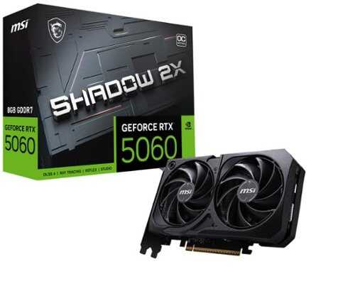 Rent to own MSI - NVIDIA GeForce RTX 5060 8G SHADOW 2X OC 8GB GDDR6 PCI Express Gen 5 Graphics Card - Black