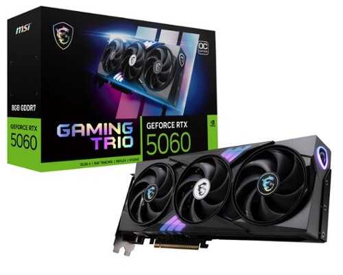 Rent to own MSI - NVIDIA GeForce RTX 5060 8G GAMING TRIO OC 8GB GDDR6 PCI Express Gen 5 Graphics Card - Black