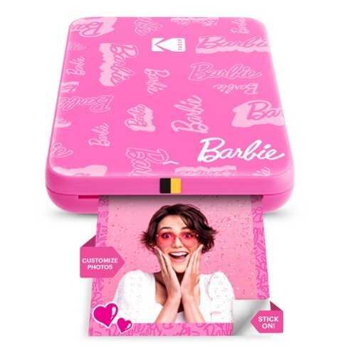Rent to own Barbie x Kodak Step Slim RODMPSB20 Wireless Instant Portable Photo Printer, 2x3" Full Color Portable Printer - Light Pink