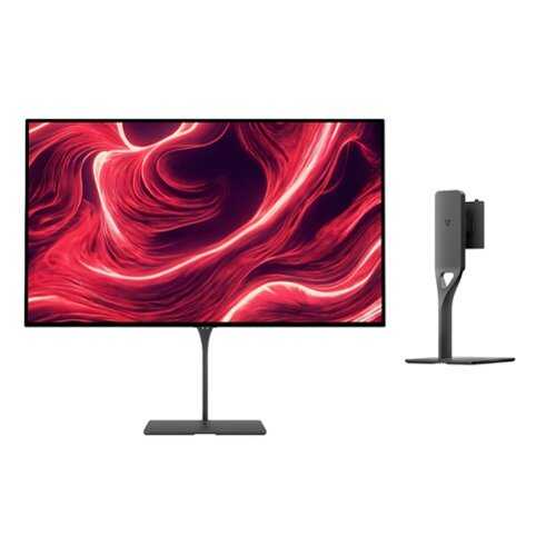 Rent to own Dough - Spectrum Black 27" Class QHD 480-Hz OLED Gaming Monitor with Gorilla Glass & Monitor Stand Kit - Black