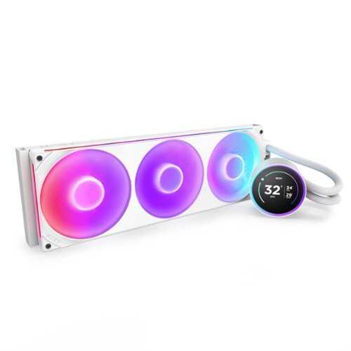 Rent to own NZXT - Kraken Elite RGB 420mm Radiator (1x F420 RGB Core Single-Frame Fan) AIO Liquid Cooler with 2.72" IPS LCD - White