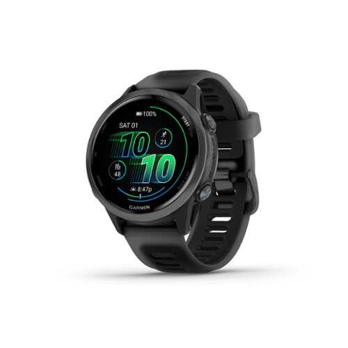 Rent to own Garmin - Forerunner 570 GPS Smartwatch 42 mm Aluminum - Slate Gray Aluminum