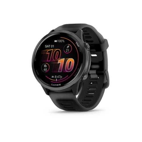Rent to own Garmin - Forerunner 570 GPS Smartwatch 47 mm Aluminum - Slate Gray Aluminum