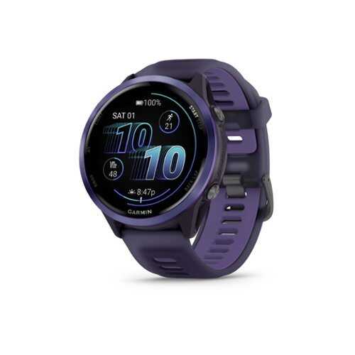 Rent to own Garmin - Forerunner 570 GPS Smartwatch 47 mm Aluminum - Indigo Aluminum