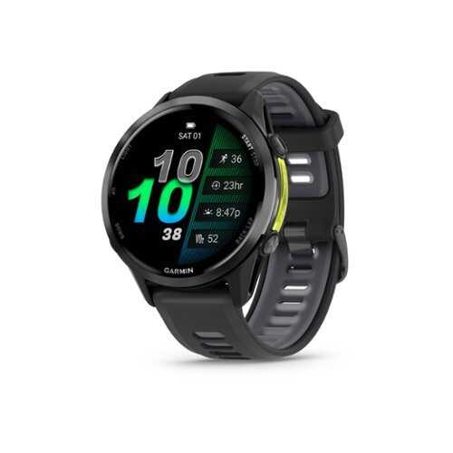 Rent to own Garmin - Forerunner 970 GPS Smartwatch 47 mm Titanium - Carbon Gray DLC Titanium