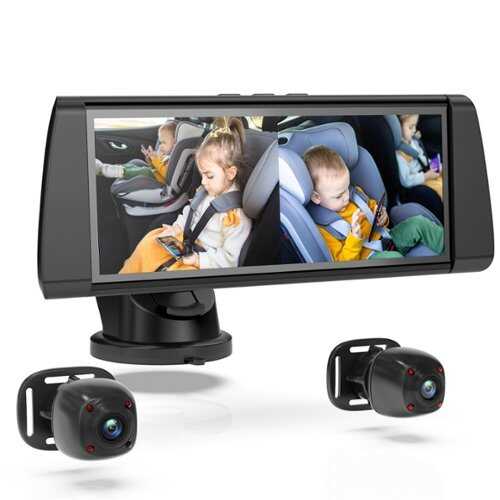 Rent to own Rexing - BC300 Dual Channel Baby Car Camera – 1080p HD, IR Night Vision & Split-Screen Display - Black