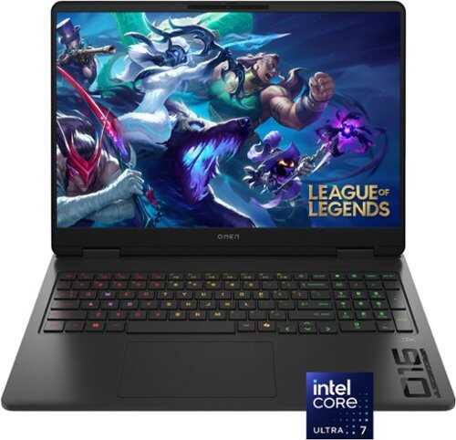 Rent to own HP OMEN - 16" 2K 144Hz Gaming Laptop - Intel Core Ultra 7 255H with AI Boost - 16GB Memory - NVIDIA GeForce RTX 5060 - 1TB SSD - Shadow Black