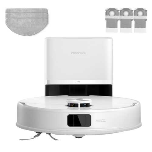 Rent to own Roborock - Q10 VF+ Robot Vacuum & Mop with 10,000 Pa Suction,VibraRise 2.0 Mopping System,Self-Empty Dock & Dual Anti-Tangle Design - White