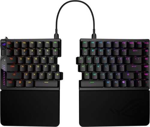 Rent to own ASUS - ROG Falcata 75% Wireless Magnetic Hall Effect RGB Ergonomic Gaming Keyboard with Hot-Swappable ROG HFX V2 Switches - Black
