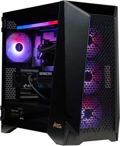 Rent to own MSI - Infinite ZS Gaming Desktop - AMD R9-9900X3D - 32GB Memory - NVIDIA GeForce RTX 5070Ti - 2TB SSD - Black