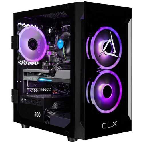 Rent to own CLX SET Gaming Desktop - Intel Core i5 14400F - 32GB DDR5 5600 Memory - GeForce RTX 5060 8GB - 2TB NVMe M.2 SSD - Black