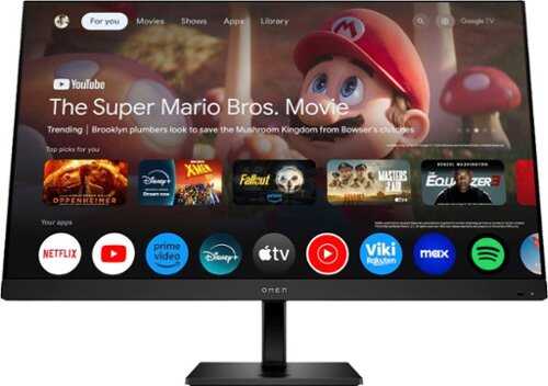 Rent to own HP OMEN - 31.5" IPS UHD 144Hz FreeSync and G-SYNC Compatible Smart Gaming Monitor with Adjustable Height (DisplayPort, HDMI) - Black