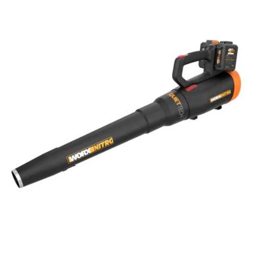 Rent to own Worx Nitro WG581 40V 4.0Ah Cordless 530 CFM QuietTech Blower – Batteries and Charger Included - Black