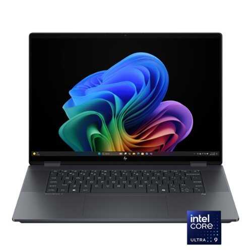 Rent to own HP - OmniBook X Flip - Copilot+ PC - 16" 3K OLED Touch-Screen Laptop - Intel Core Ultra 9 - 32GB Memory - 2TB SSD - Eclipse Gray