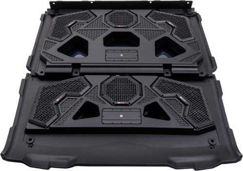 Rent to own MB Quart - Tuned 14 Speaker Audio Roof with 7 Inch LED Source Unit for Polaris Ranger - Black