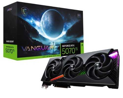 Rent to own MSI - NVIDIA GeForce RTX 5070 Ti 16G VANGUARD SOC 16GB GDDR7 PCI Express Gen 5 Graphics Card - Black