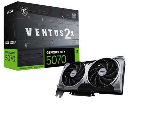Rent to own MSI - NVIDIA GeForce RTX 5070 12G VENTUS 2X OC 12GB GDDR7 PCI Express Gen 5 Graphics Card - Black