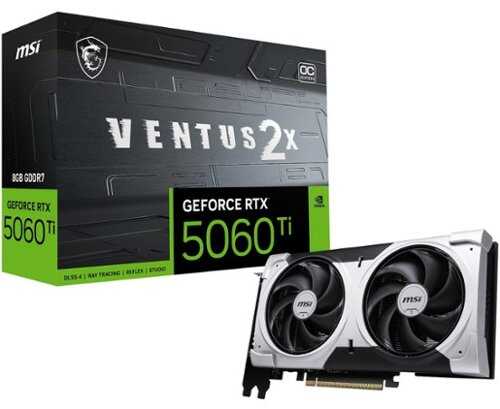 Rent to own MSI - NVIDIA GeForce RTX 5060 Ti 8G VENTUS 2X OC PLUS 8GB GDDR7 PCI Express Gen 5 Graphics Card - Black