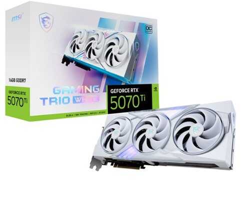 Rent to own MSI - NVIDIA GeForce RTX 5070 TI 16G GAMING TRIO OC 16GB GDDR7 PCI Express Gen 5 Graphics Card - White