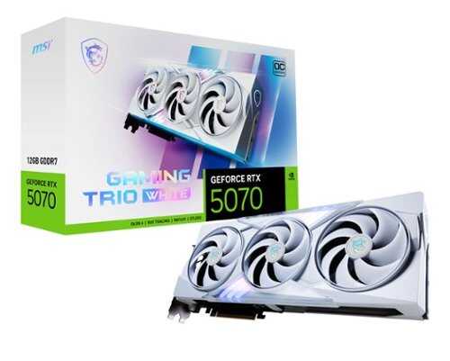 Rent to own MSI - NVIDIA GeForce RTX 5070 12G GAMING TRIO OC 12GB GDDR7 PCI Express Gen 5 Graphics Card - White