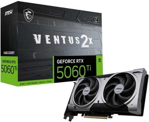 Rent to own MSI - NVIDIA GeForce RTX 5060 Ti 16G VENTUS 2X PLUS 16GB GDDR7 PCI Express Gen 5 Graphics Card - Black