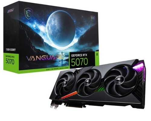 Rent to own MSI - NVIDIA GeForce RTX 5070 12G VANGUARD SOC 12GB GDDR7 PCI Express Gen 5 Graphics Card - Black